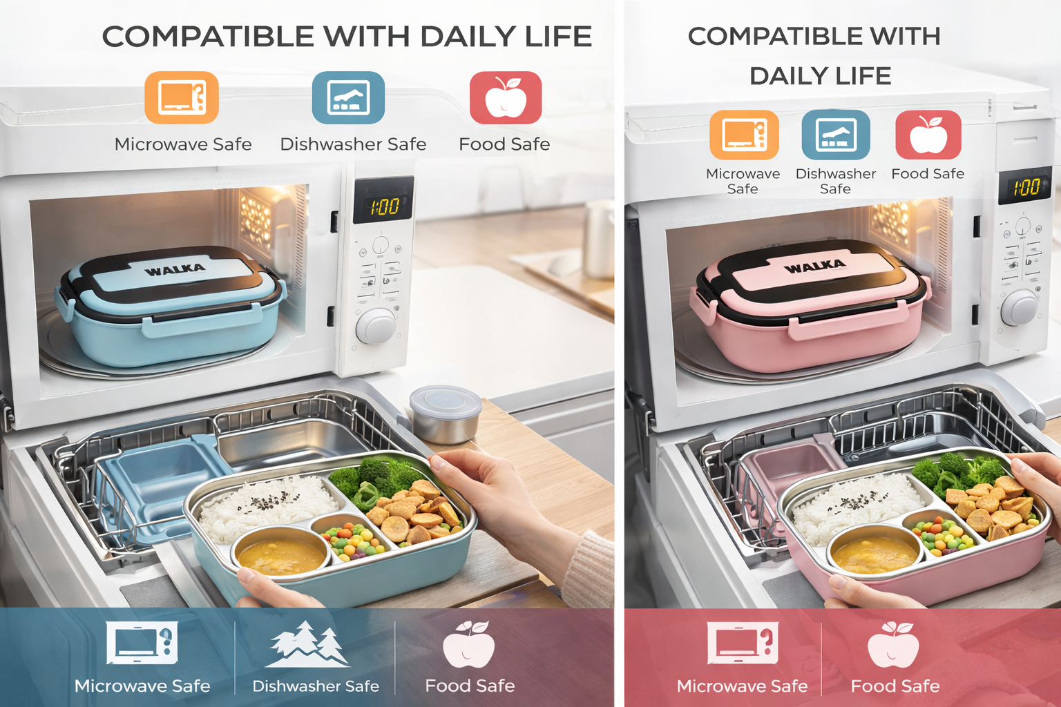 WALKA Leakproof Lunch Box Set – Work, Outdoors & Home